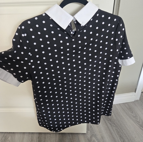 Collared Blouse (Polka Dot) - Picture 2 of 3
